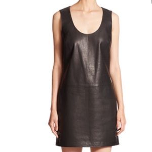 Polo Ralph Lauren Genuine Leather Shift Dress